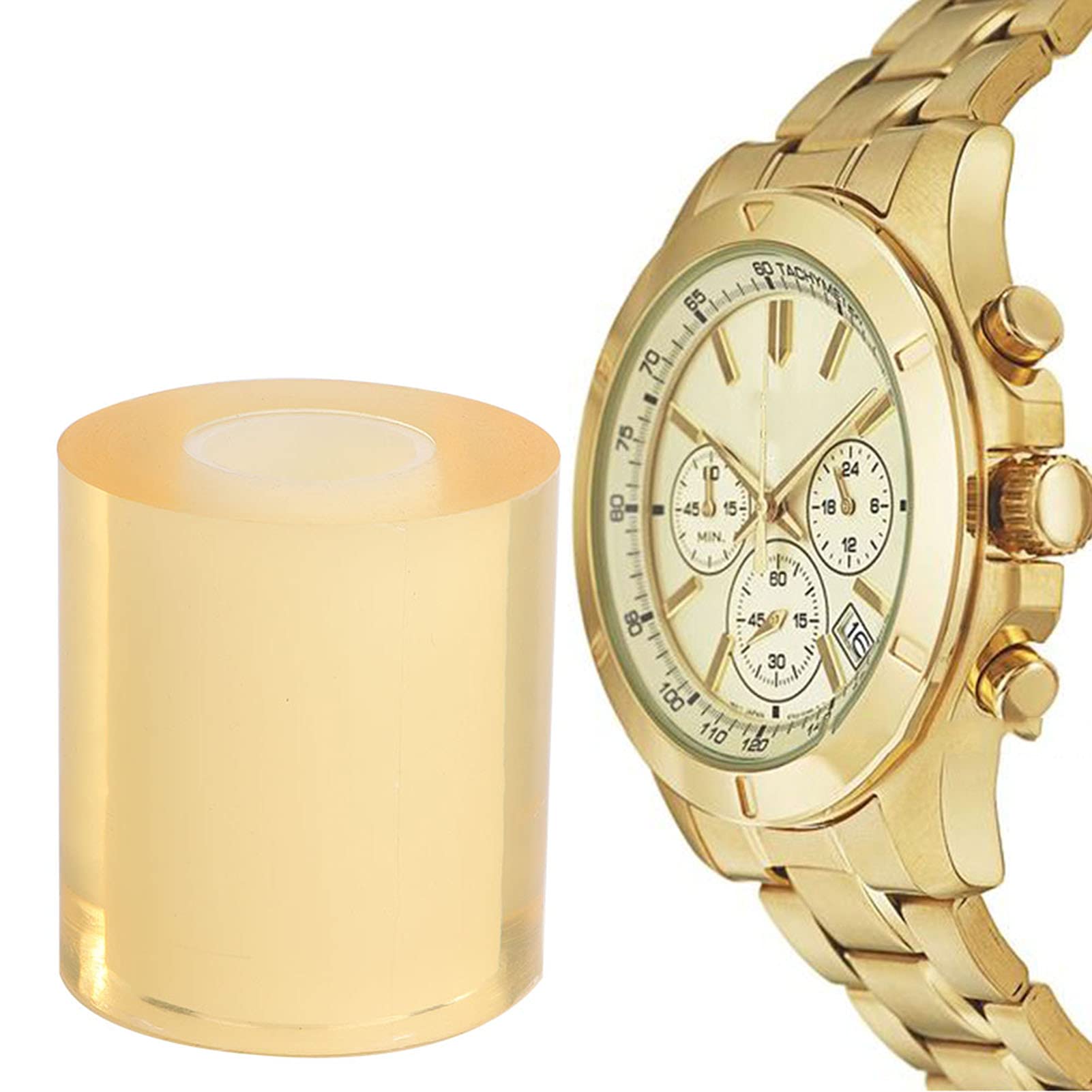 Film Protecteur Antistatique de 8 Cm, Film Transparent pour Montre, Bijoux, Pierres Précieuses avec Emballage en Rouleau Pratique