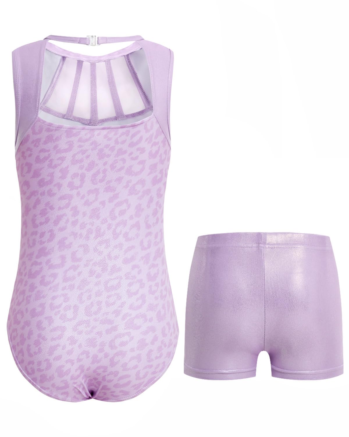 JiAmy Mädchen Gymnastikanzug, Glitzernde Mädchen Turnanzug Gymnastik Outfit Einzigartiges Design Armellos Gymnastikanzug 3-12 Jahre