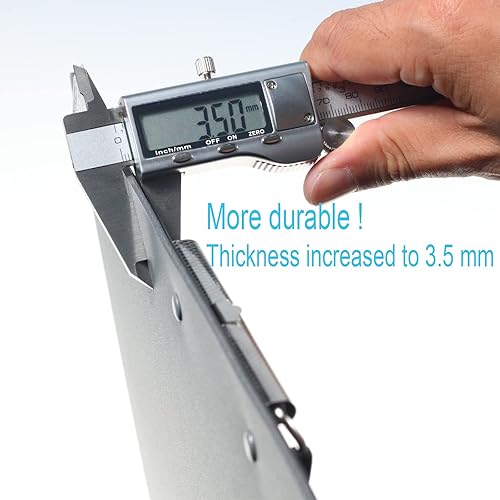 Miniatura 5 de Acocony Portapapeles de 11 x 17 pulgadas, doble clip, extra grande, de perfil bajo, 11 x 17, tablero de recorte, peso ligero, no frágil, plástico