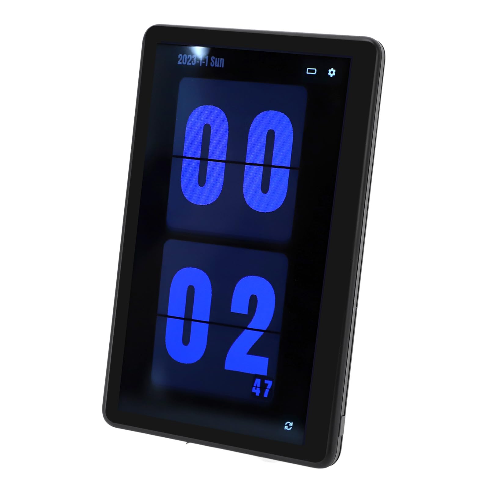 Fafeicy Wireless LCD Digital Flip Clock z domową prognozą Pogody Użyj Wielofunkcyjnego Cyfrowego Zegarka Komputerowego