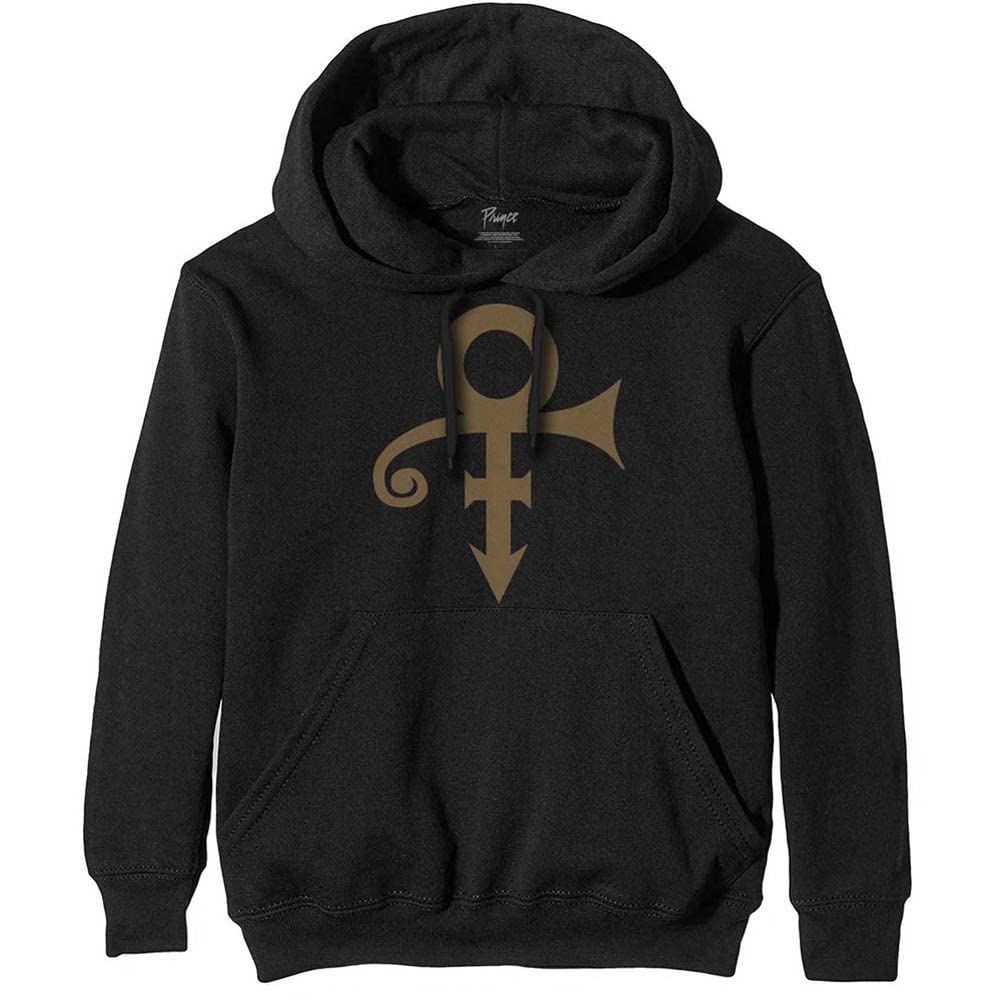 Prince Men's Symbol Pullover Regular Fit Crew Neck Long Sleeve Hoodie, Black (Black Black), X-Large (Manufacturer Size:X-Large)