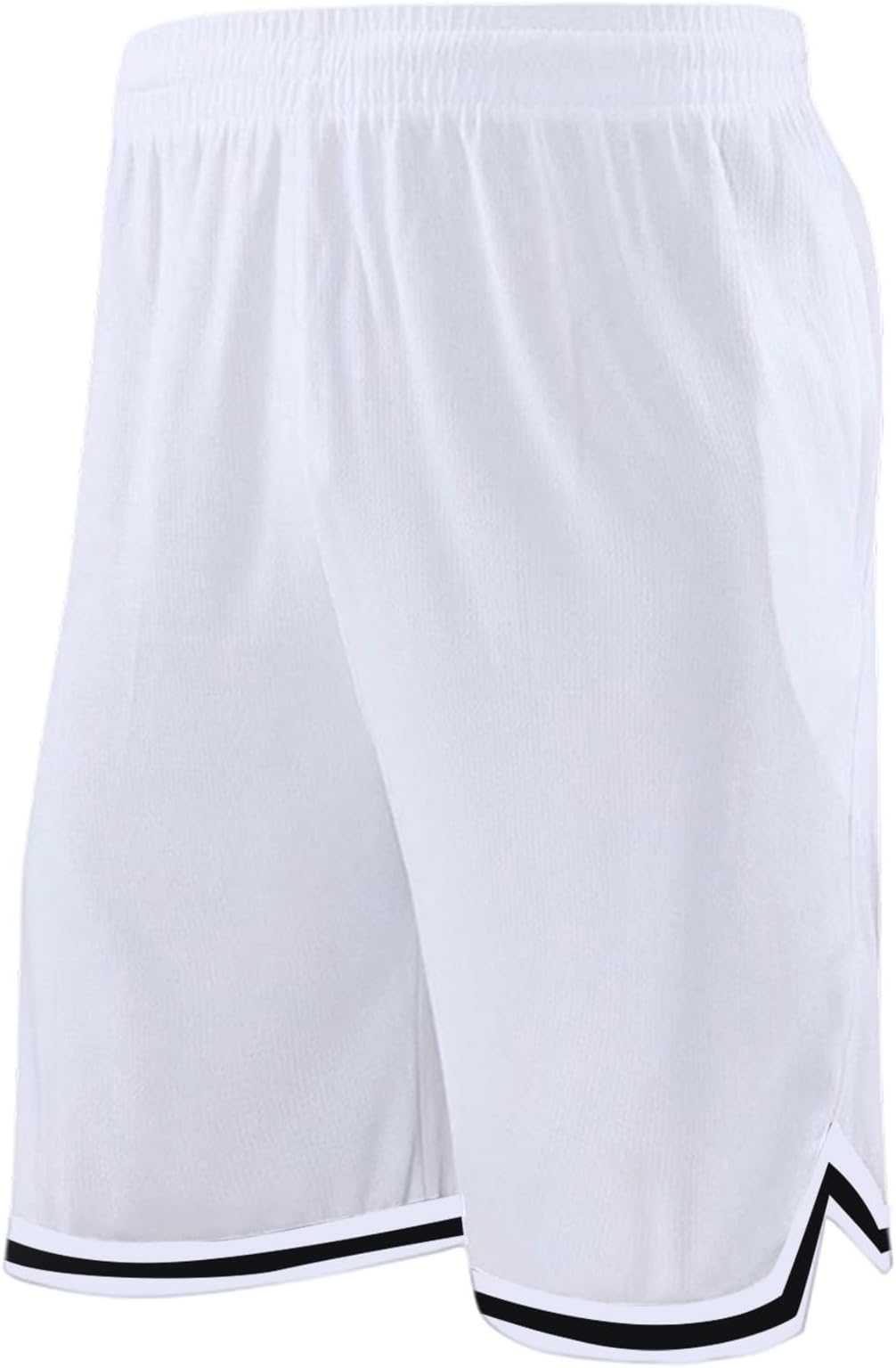 Mens Long Basketball Shorts with Zipper Pocket 11 Inch Mesh Sports Play Basketball Court Star Fitness Sports Shorts Gym