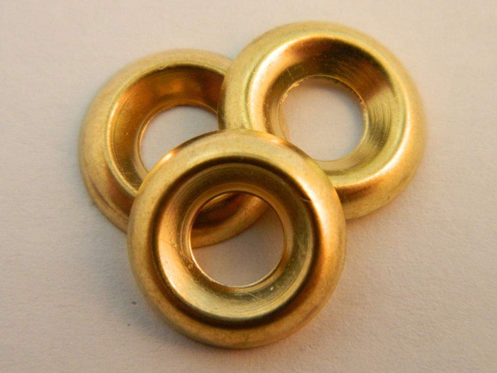 #10 Brass Finishing Cup Washer Qty 250