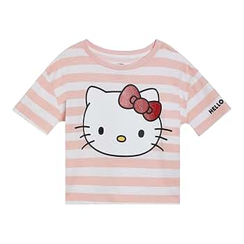Amazon.com: Hello Kitty Little Girls Drop Shoulder T-Shirt