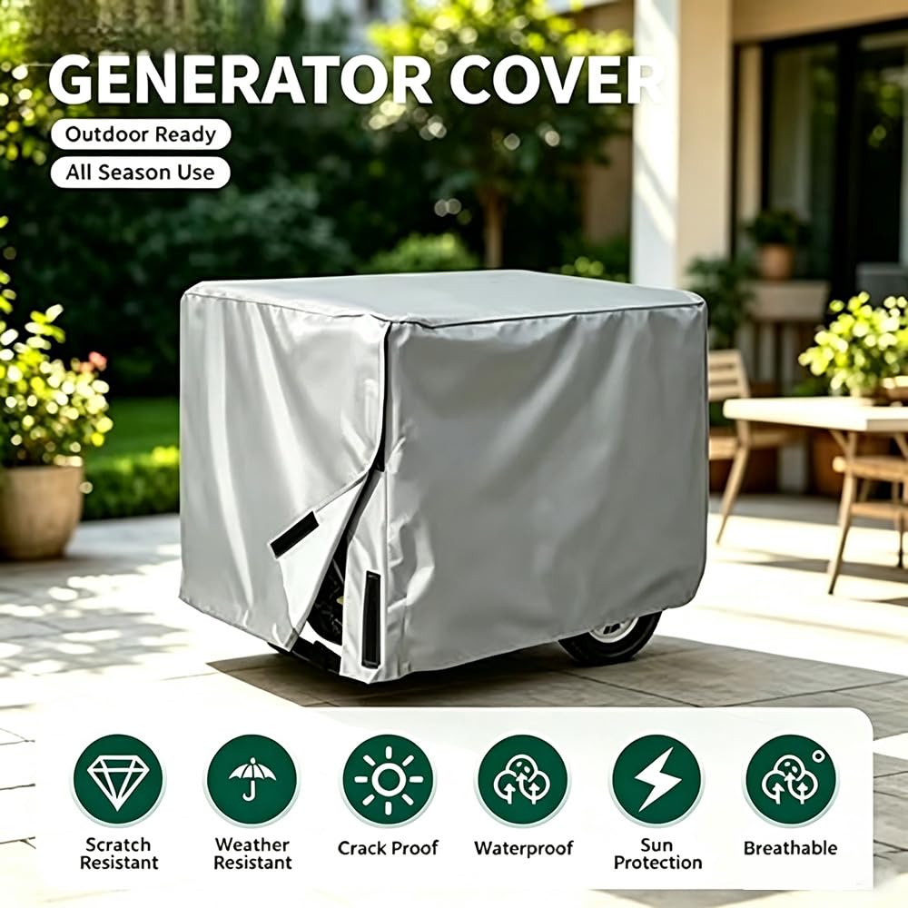Cubierta del Generador para SDMO DX 6000, Tela Oxford Resistente al Agua y al Polvo Cubierta para Generador