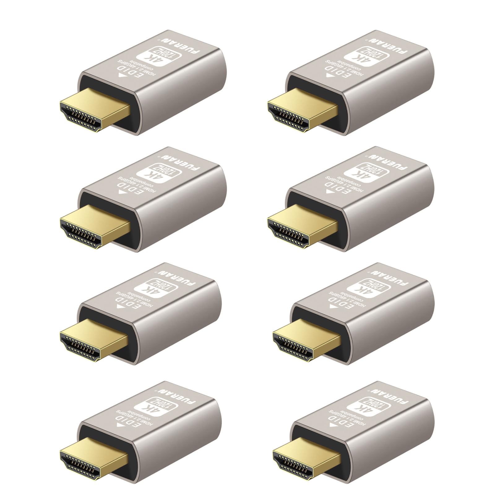 4K 120Hz HDMI 2.1 Dummy Plug – High-Resolution Virtual Display Emulator for PC, VR Headsets &amp; Cryptocurrency Mining EDID Headless Ghost Display Adapter(4K-120Hz-8P)