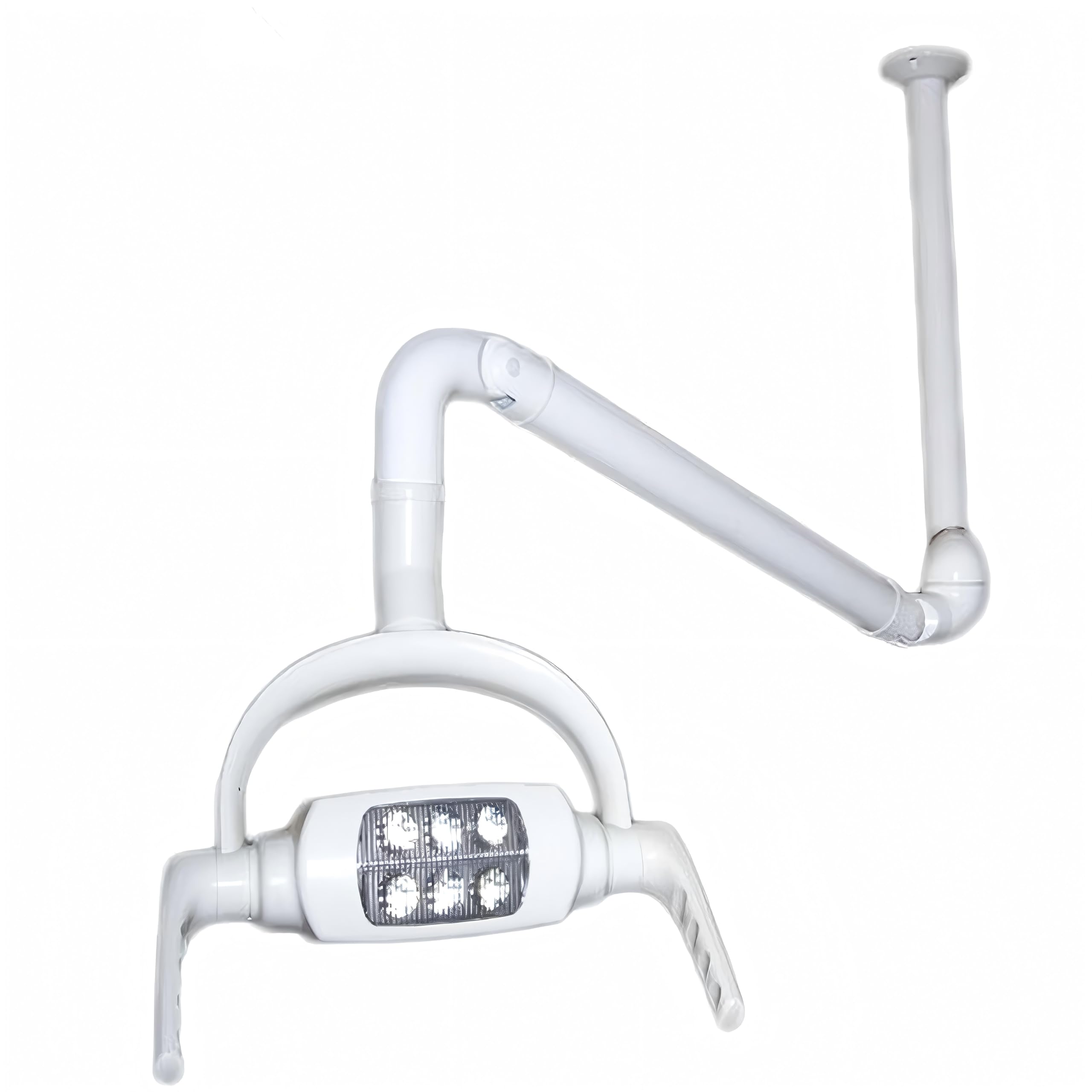 Ceiling Mounted Dental Surgical Light, LED Shadowless Operating Lamp with Sensor Switch, 360° Adjustable 3-Joint Arm, 6000K Cold Light for Dental Clinic, Vet & Lab (JH-06)