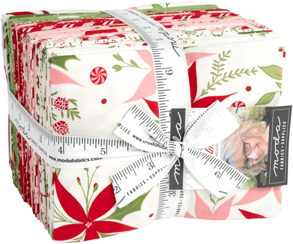 Amazon.com: Moda Fabrics Once Upon A Christmas Fat Quarter Bundle by ...