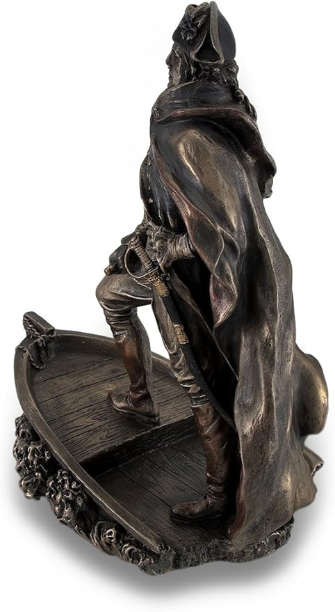 Estatua Zeckos George Washington Cruzando Delaware Bronce miniatura 2