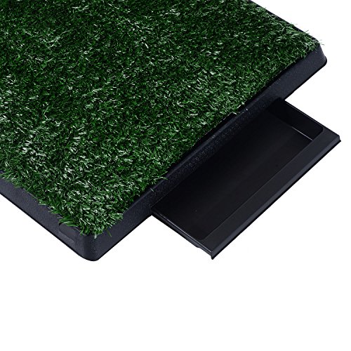 PawHut Welpentoilette Hundetoilette Hundeklo Welpen Hunde WC Kunstgras 51x63cm