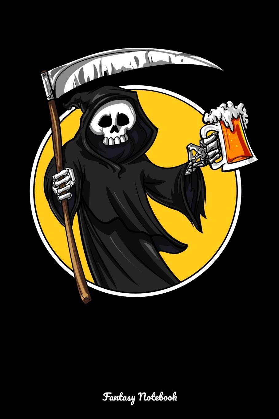 Fantasy Notebook: Grim Reaper Party Notebook