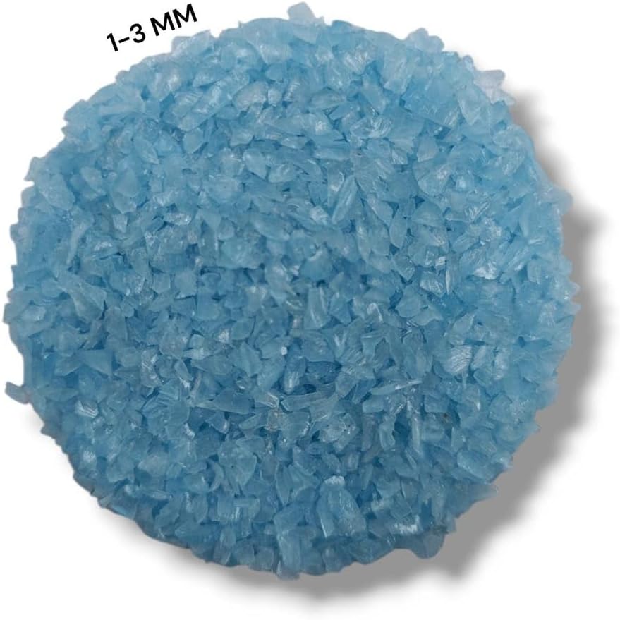 Crushed Blue Monalisa Hydro Quartz Gemstone – Precious Healing Gemstone Coarse All Size Crushed Hydro Quartz Inlay Stones for Woodworking, Resin Art