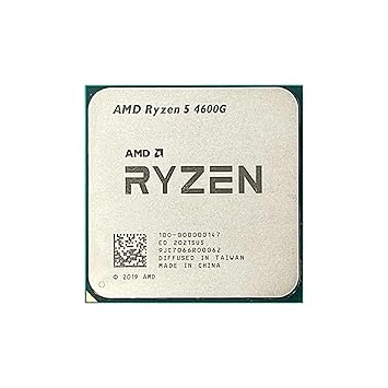 DSPDVWOW CPU Processor AMD Ryzen 5 4600G New R5 4600G CPU 3.7 GHz 6-Core 12-Thread 3.7GHz TDP 65W Processor 7NM L3=8M L2=3M for AM4 DDR4 Motherboard, LHY666