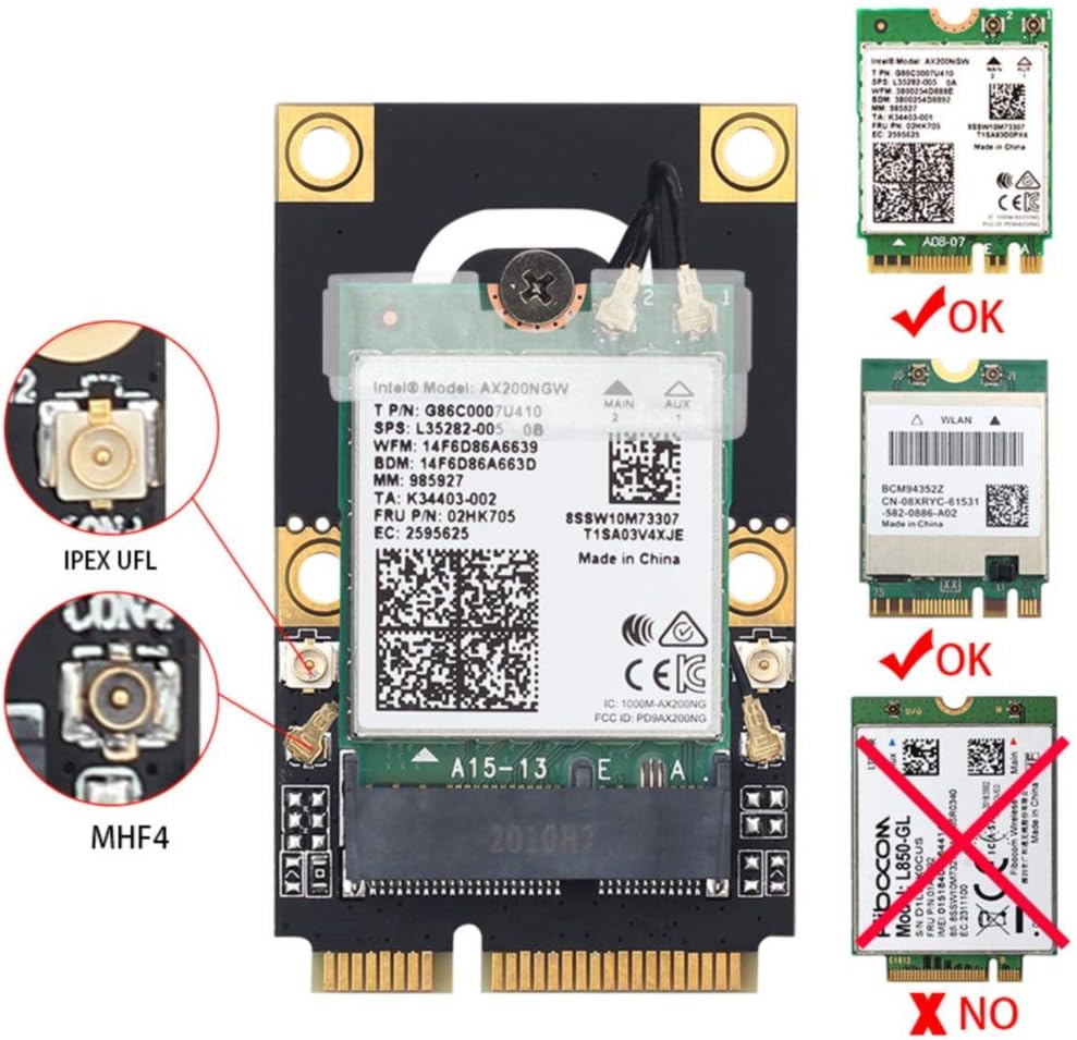 M.2 to PCIe Converter for Laptop NGFF M.2 Key A+E WiFi Bluetooth Card to Mini PCI-E Converter Adapter Make Your Newest M.2 WiFi Card on laptops 2010-2016 Laptops Based on PCI Express Solt : Electronics