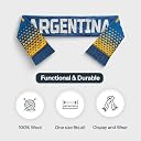 TACKLE FROM BEHIND Argentina Knitted Football Scarf, 100% Wool, 48" x 7", Soft and Warm, Gift for Football Fans gallery image