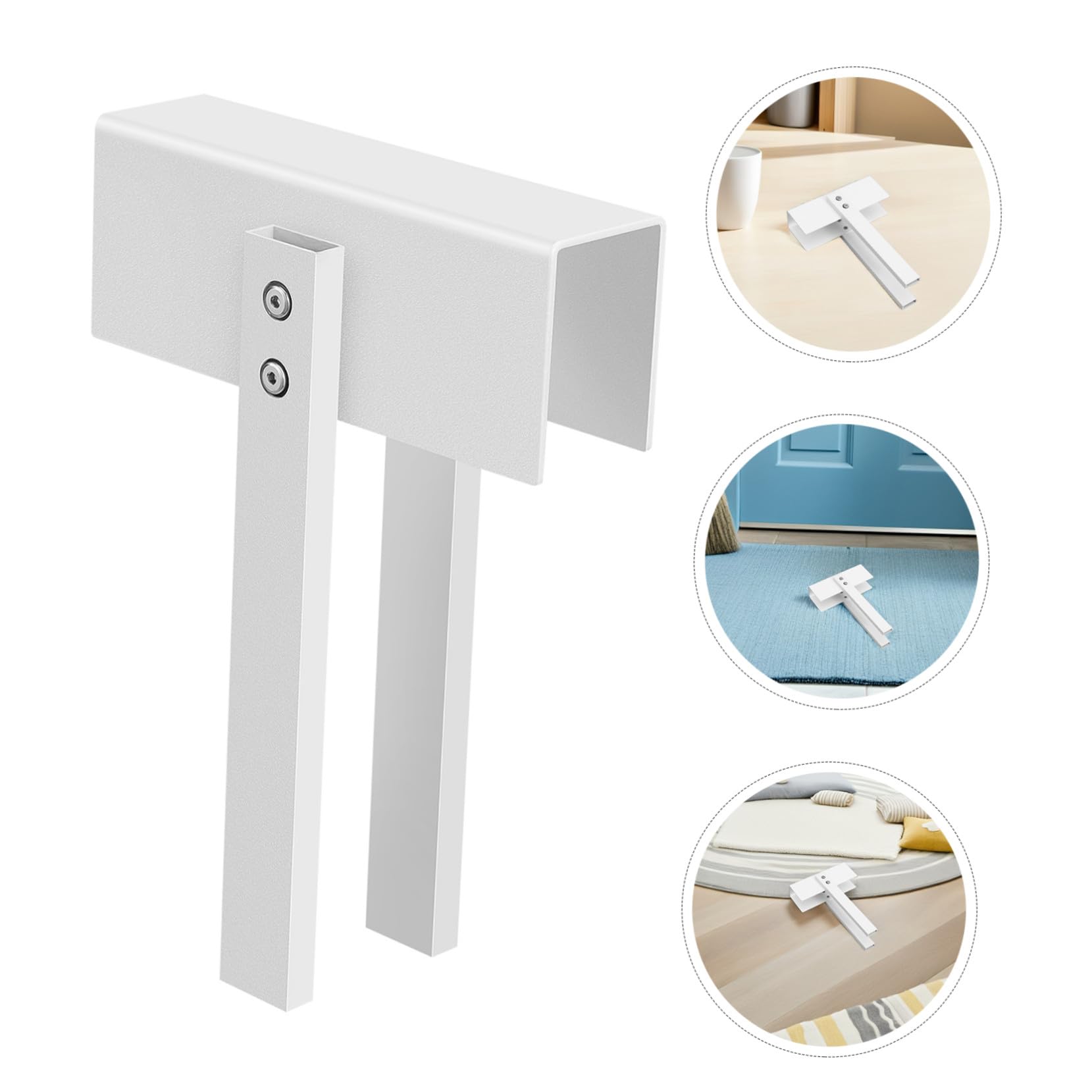 Angoily 2 Piezas Cerradura De Puerta De Acero Inoxidable Cerradura Para Puerta Doble Armarios y Espacios Pequeños