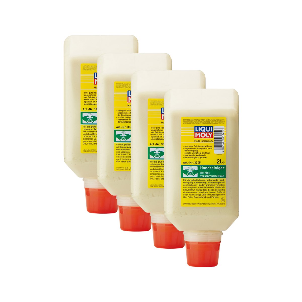 4x LIQUI MOLY 3345 Handwaschpaste Handreiniger 2L