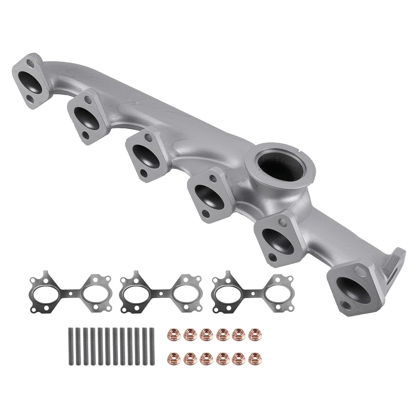 maXpeedingrods Set collettore di scarico in ghisa con guarnizione per BMW X3 X5 X6 E83