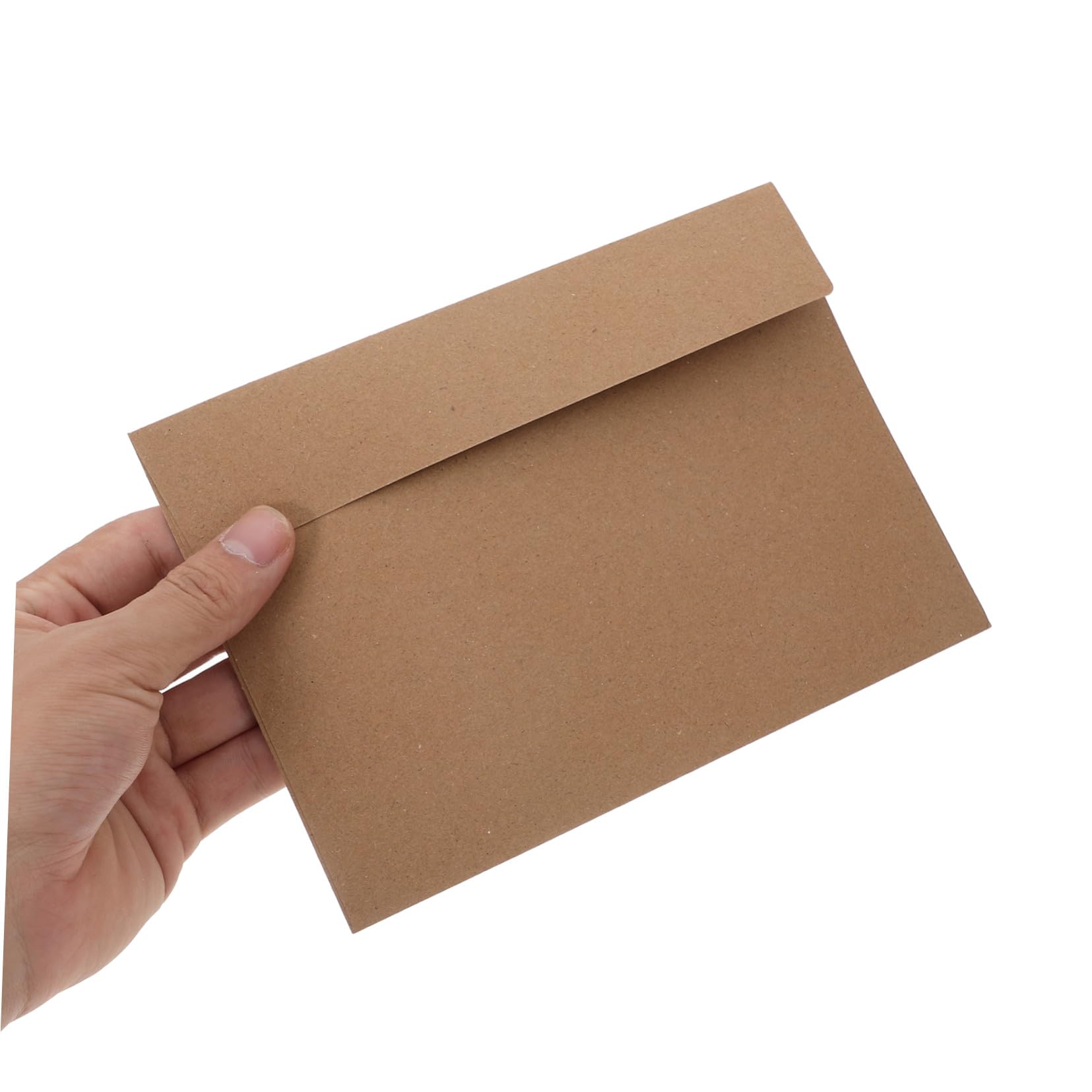 100 Stück Selbstklebende Kraftpapier Briefumschläge Vintage Umschlag für Einladungen Grußkarten Briefpapier Aufbewahrung Multifunktional