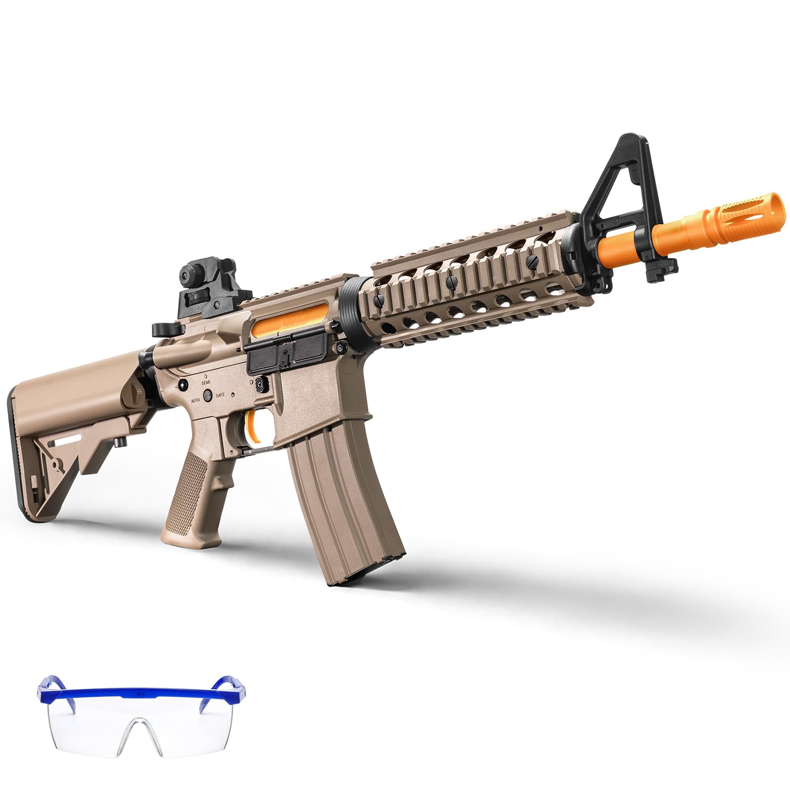 Automatic Blasters with Metal Gear, Nylon & Metal Body 3.2 Pounds, 280 FPS & 100+ Ft Range,XT30 Plug, Ages 18+ Msand4