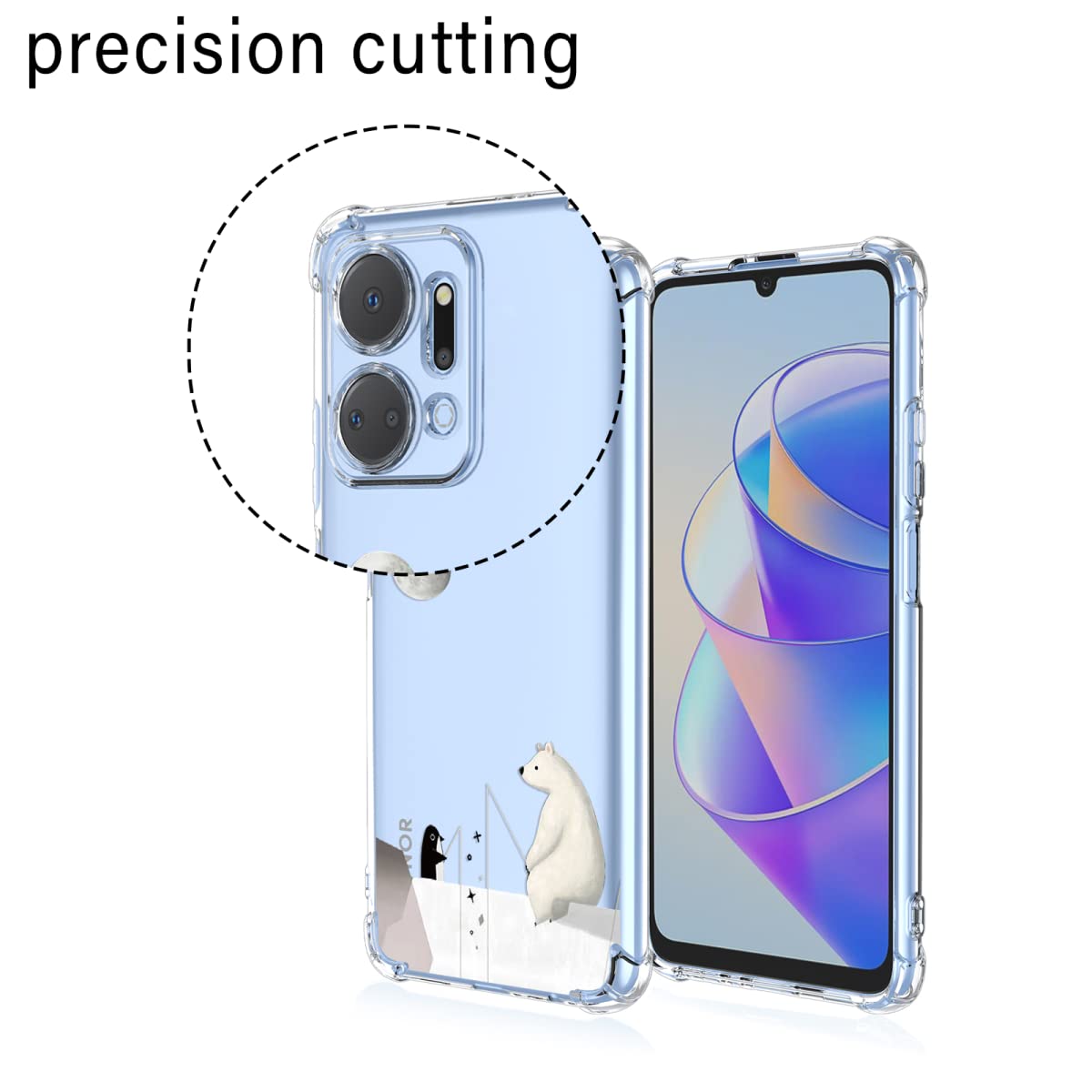 Topme Cover per HONOR X7a 6.75 Inches Custodia Case Protezione Della