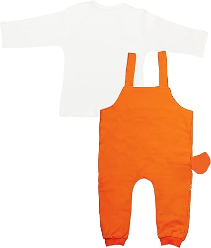 Vista 4 de Finding Nemo - Overol de algodón para bebé con camiseta de manga larga para recién nacidos y bebés, 2 piezas, unisex