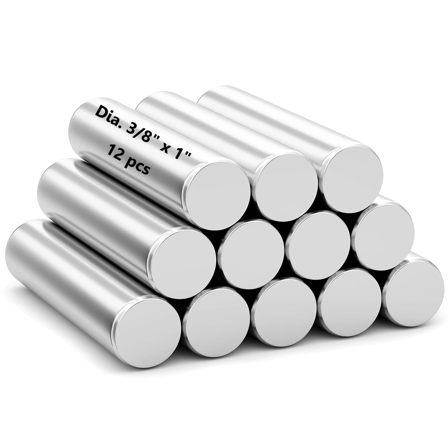 Realth Neodymium Cylinder Magnets Permanent Round Rare Earth Magnets for Educational Research Industrial Purposes (MR925-12)