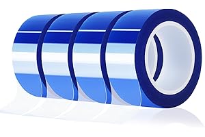 4 Rolls 20mm x16m(52FT) Blue Heat Tape Heat Transfer Tape for Heat...