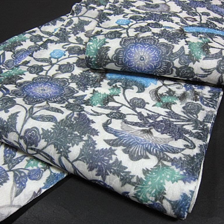 スリーシーズン新品西陣紗織袋帯東京江戸紅型染綿芯御仕立付