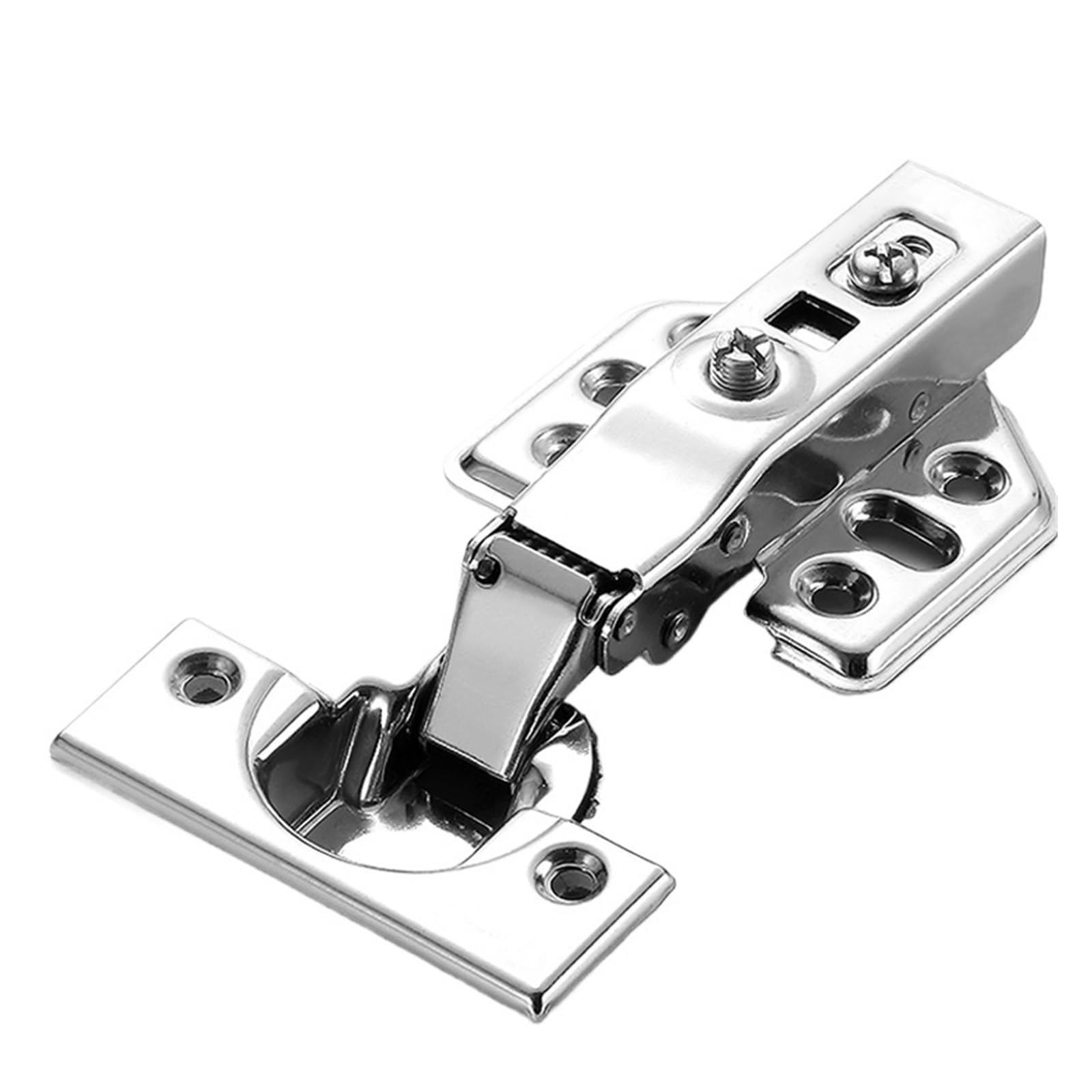 1pc Hydraulic Soft Close Hinge for Kitchen Cabinet - Premium Stainless Steel Damper Buffer for Cupboard Furniture Hardware(Insert Embed)