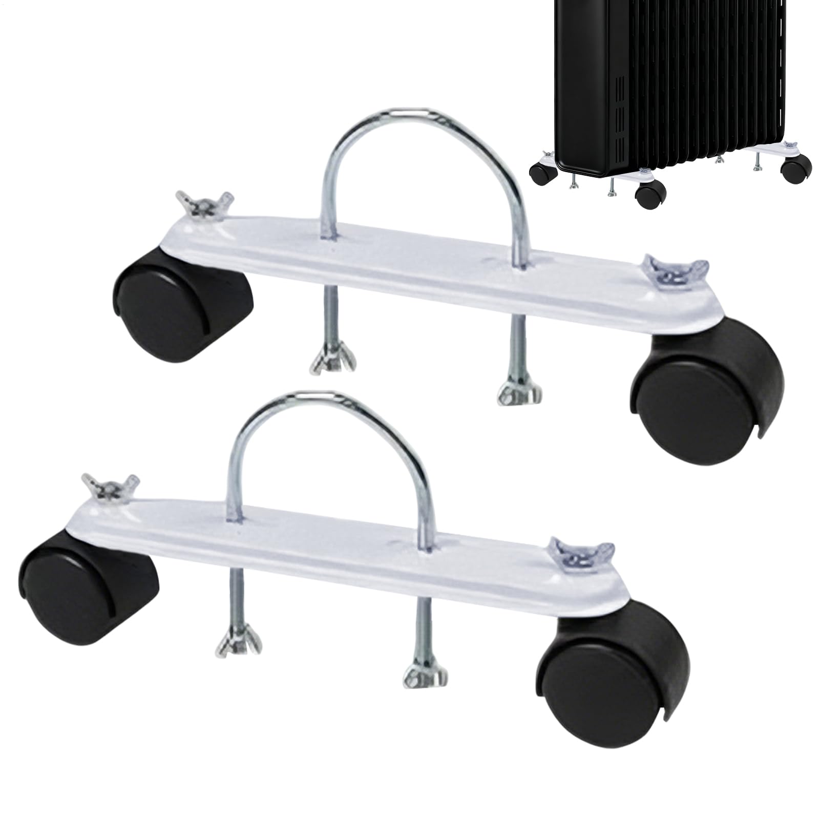 Soporte ajustable para calentador de aceite en el suelo del garaje y salas de estar del hogar