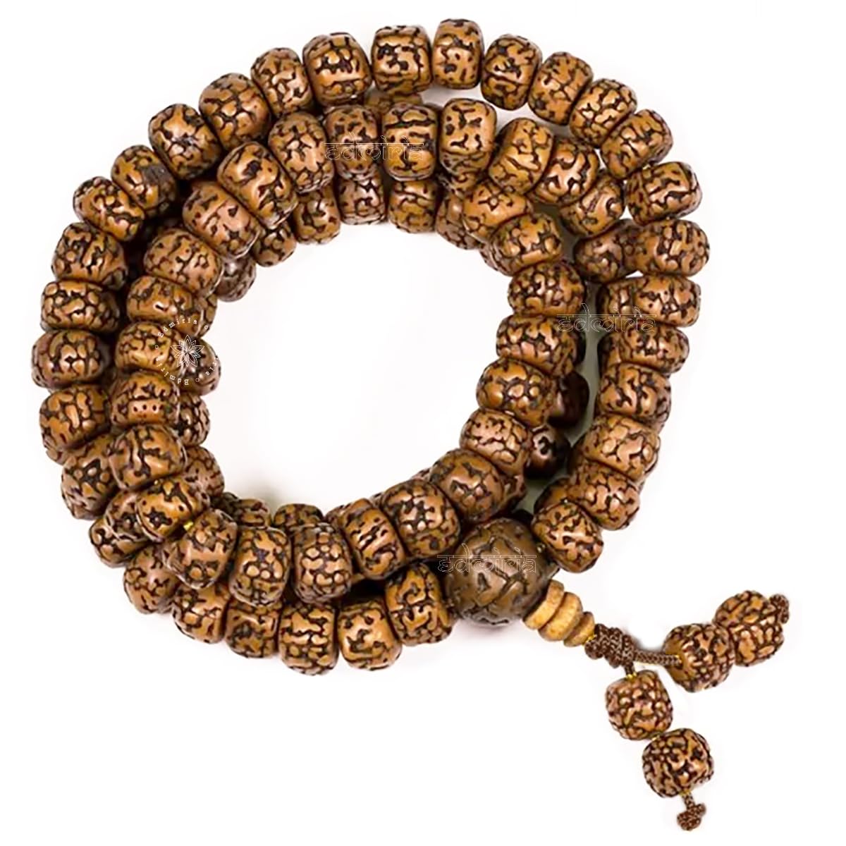 EDMIRIA Nepali Bodhi Seed Raktu Beads Bodh Gaya Mala 108 Buddhist Prayer Beads Japa Rudraksha Meditation Beads Tibetan Rosary Bodhi Mala Necklace for Men Women-picture-31