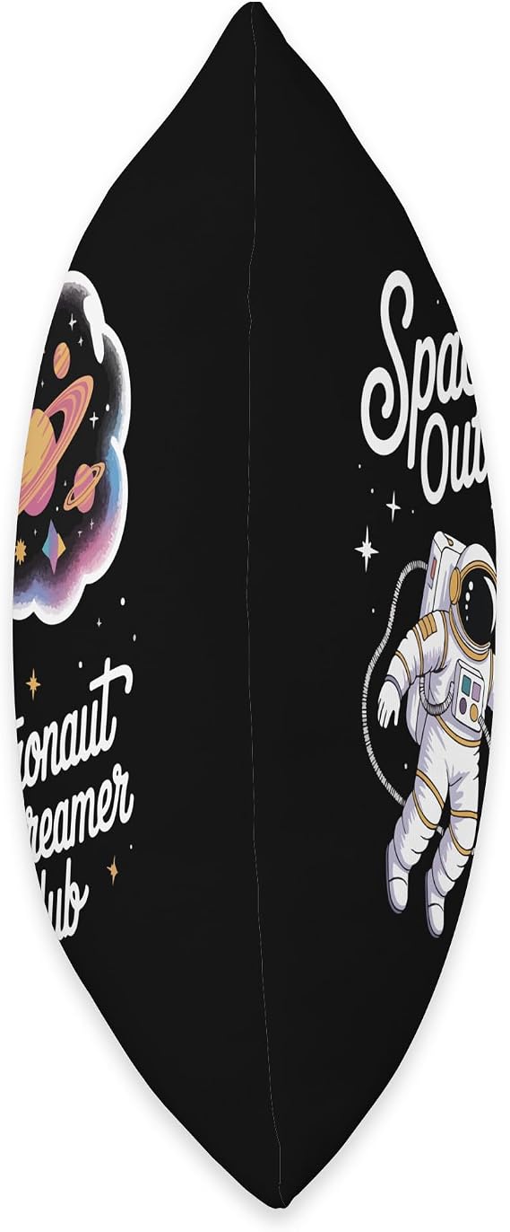 Space Out Astronaut Daydreamer Funny Sci-Fi Science Planets Throw Pillow
