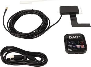 DAB Radio Receiver, Stable Signal USB Powered Portable Digital Radio Receiver with Antenna, for Android Navigation All in One