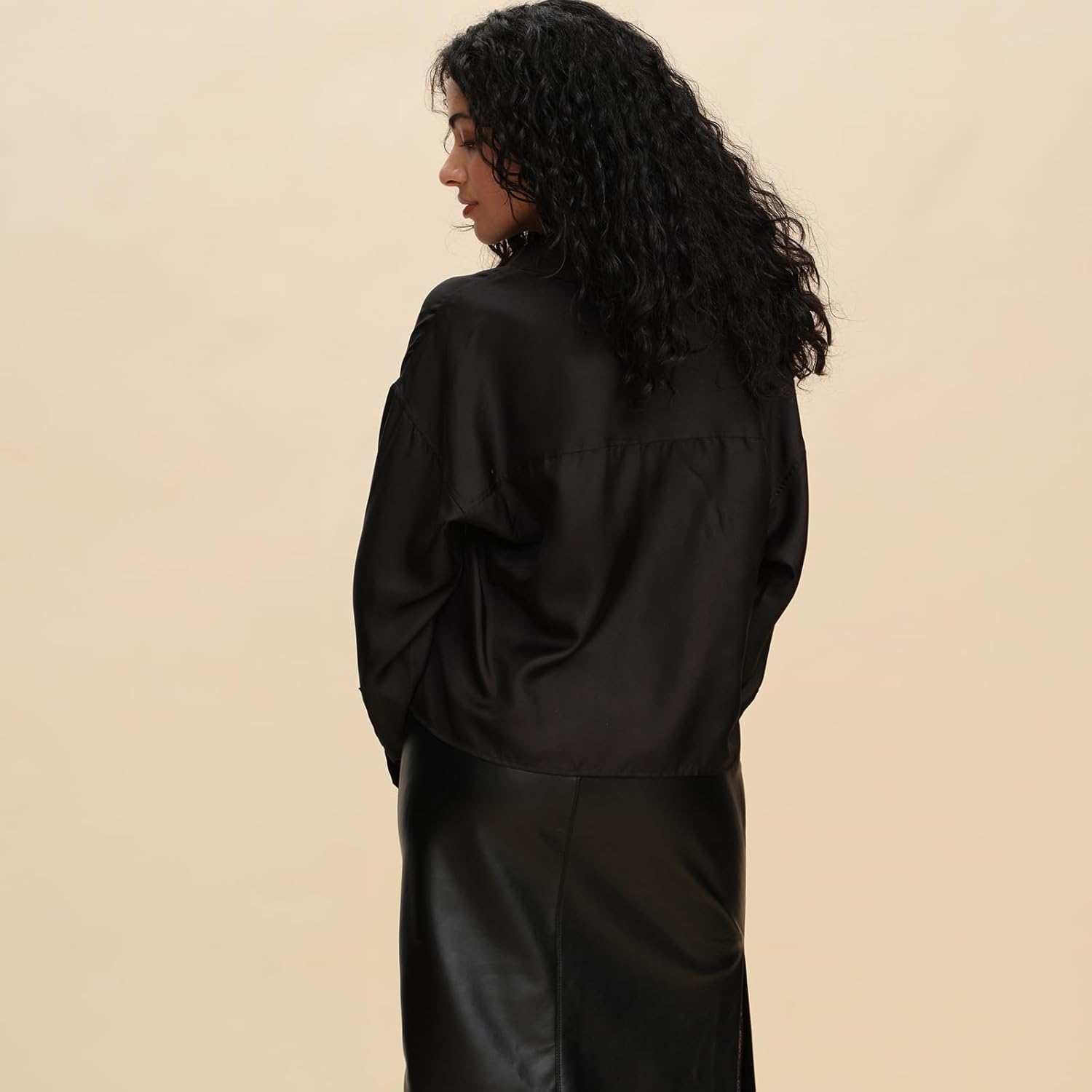 Silk Blouse for Women Long Sleeve 19MM Pure Mulberry Silk Shirt Dressy Casual Tunic Collared Tops Button Down Shirts - Image 2