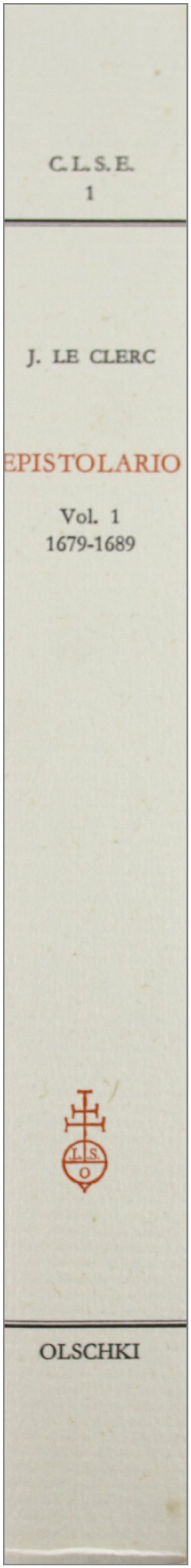 Epistolario. 1679-1689 (Vol. 1)