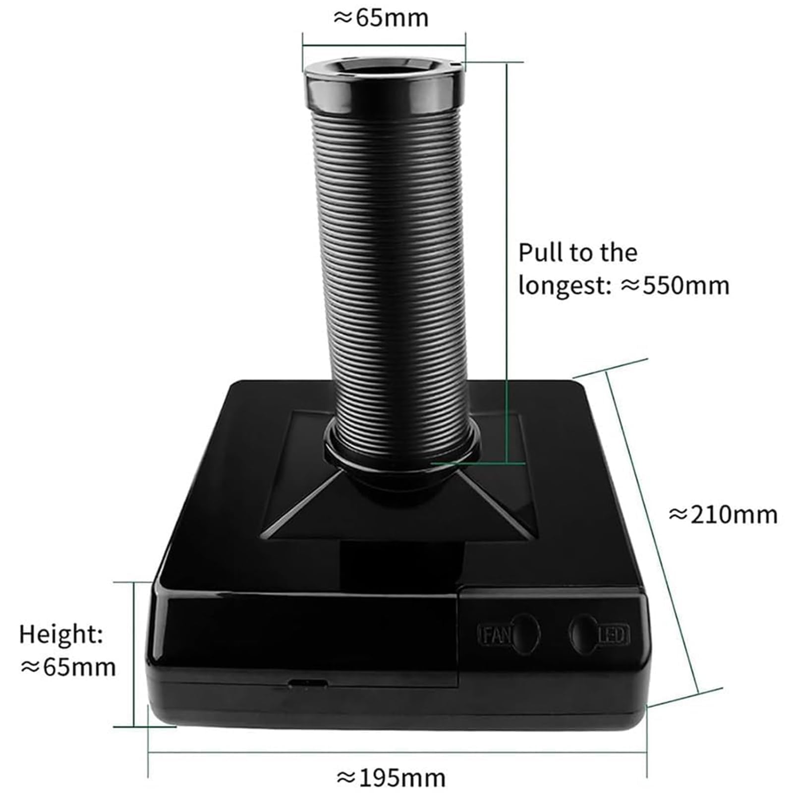Extractor de humos de soldadura con luz LED, eficiente eliminador de humo para soldadura y soldadura, purificador de aire para uso doméstico y taller