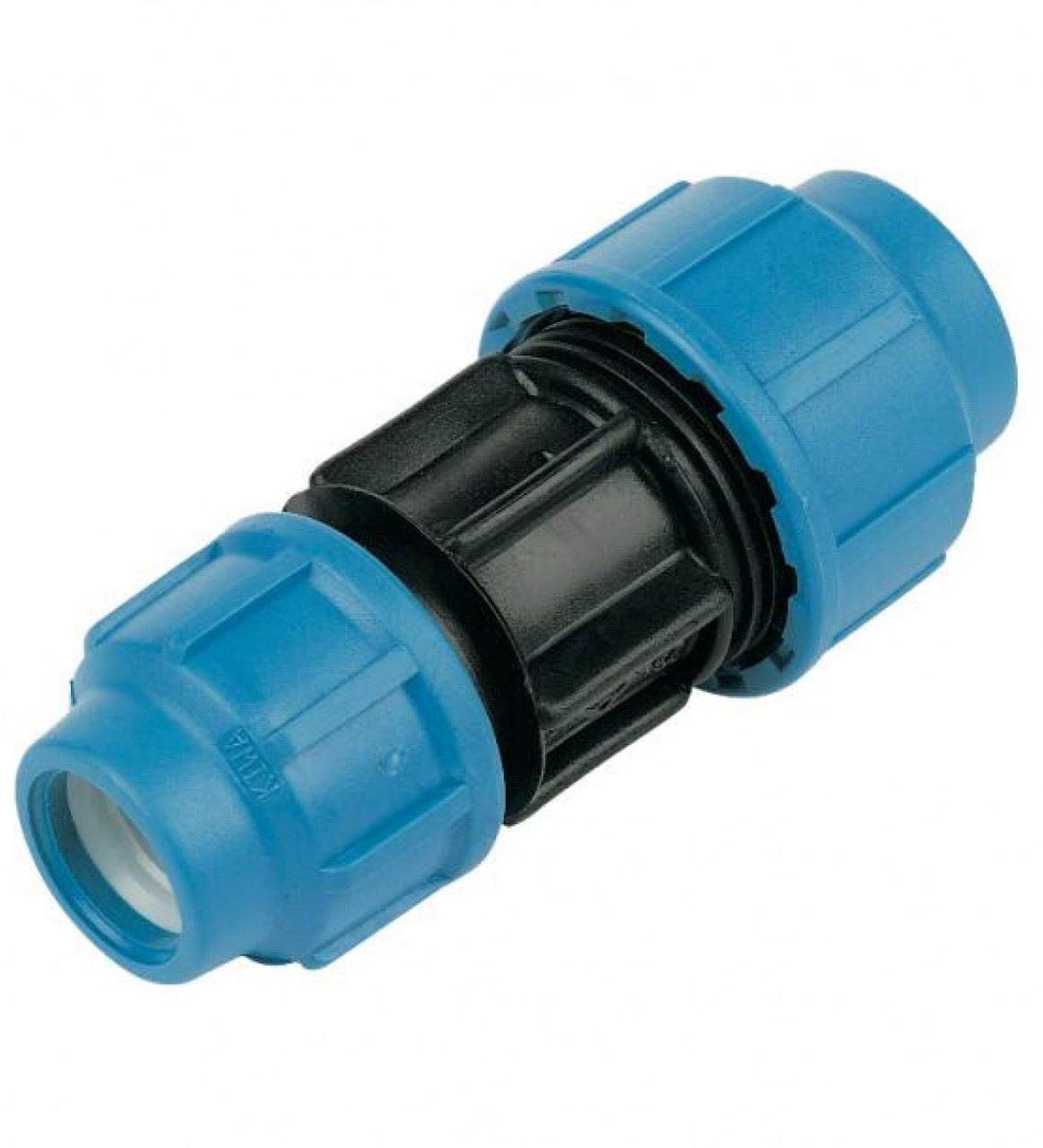 FLOPLAST MDPE 25mm x 20mm Reducing Coupling - Bag of 2