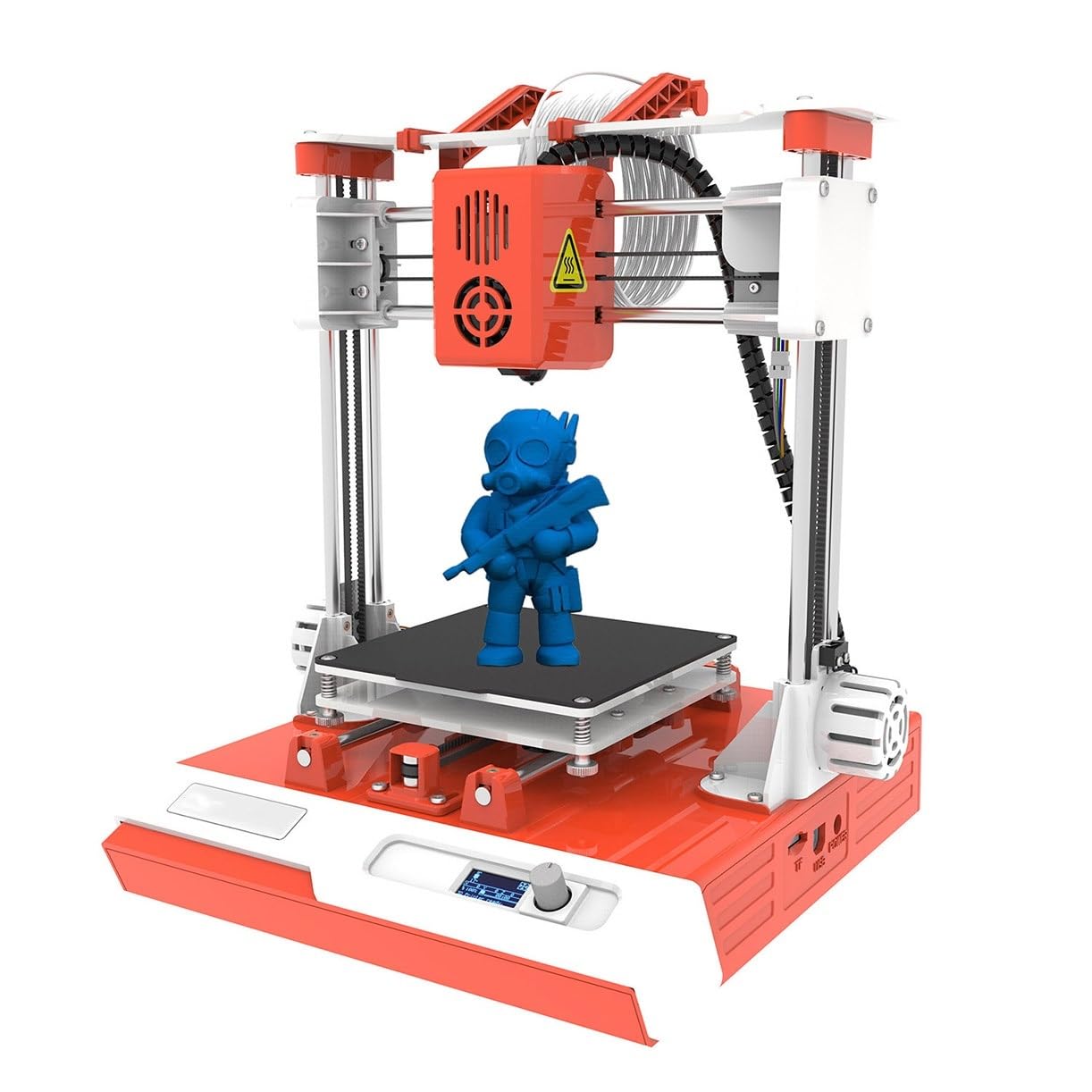 Impresora 3D Jadeshay K2 Mini Kit de escritorio for principiantes, niños y adolescentes. Impresora 3D con filamento PLA, placa magnética intercambiable, cable USB, tarjeta TF, espacio de impresión 100