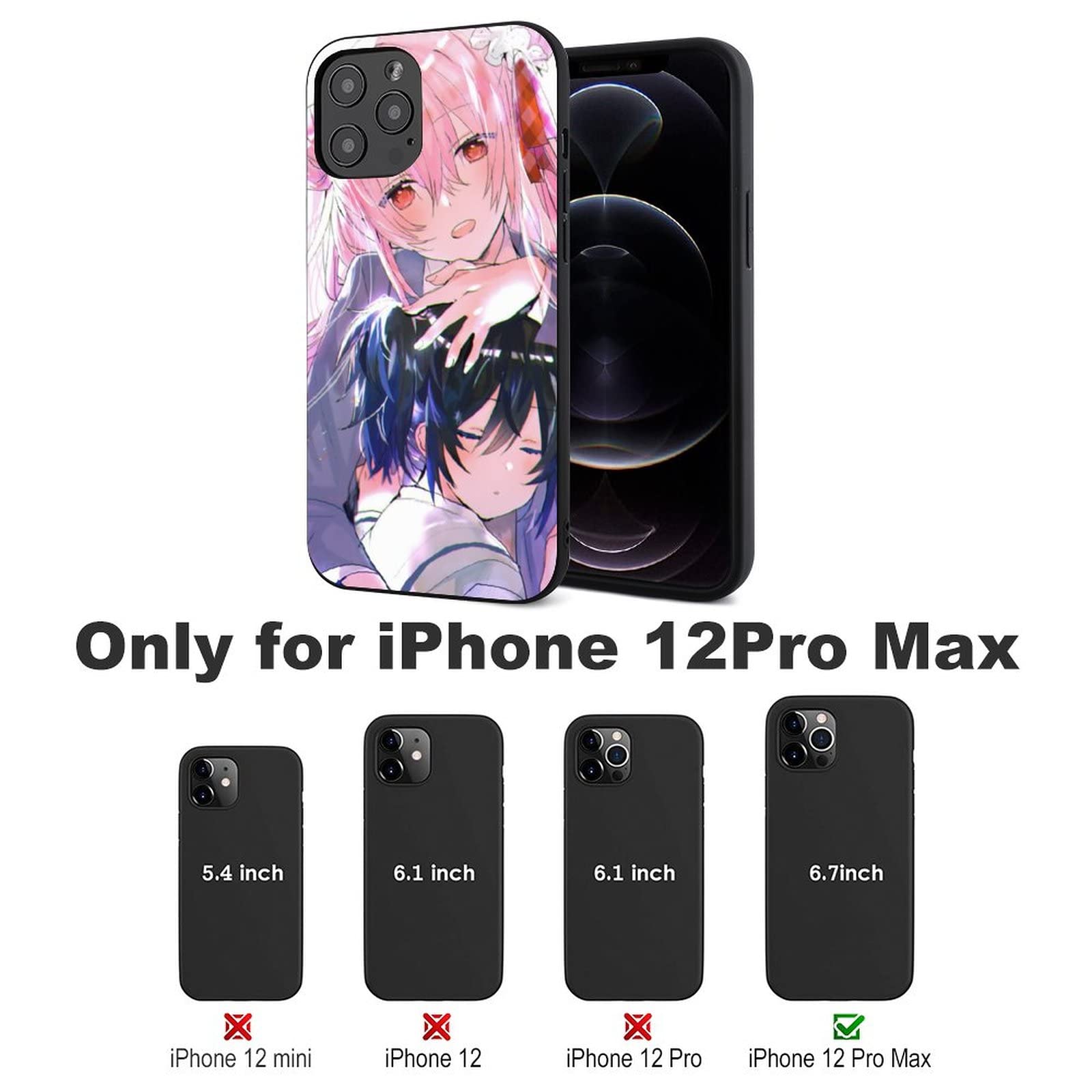 Amazon.co.jp: iPhone 12 用ケース 萌え アニメ柄 ハッピーシュガー