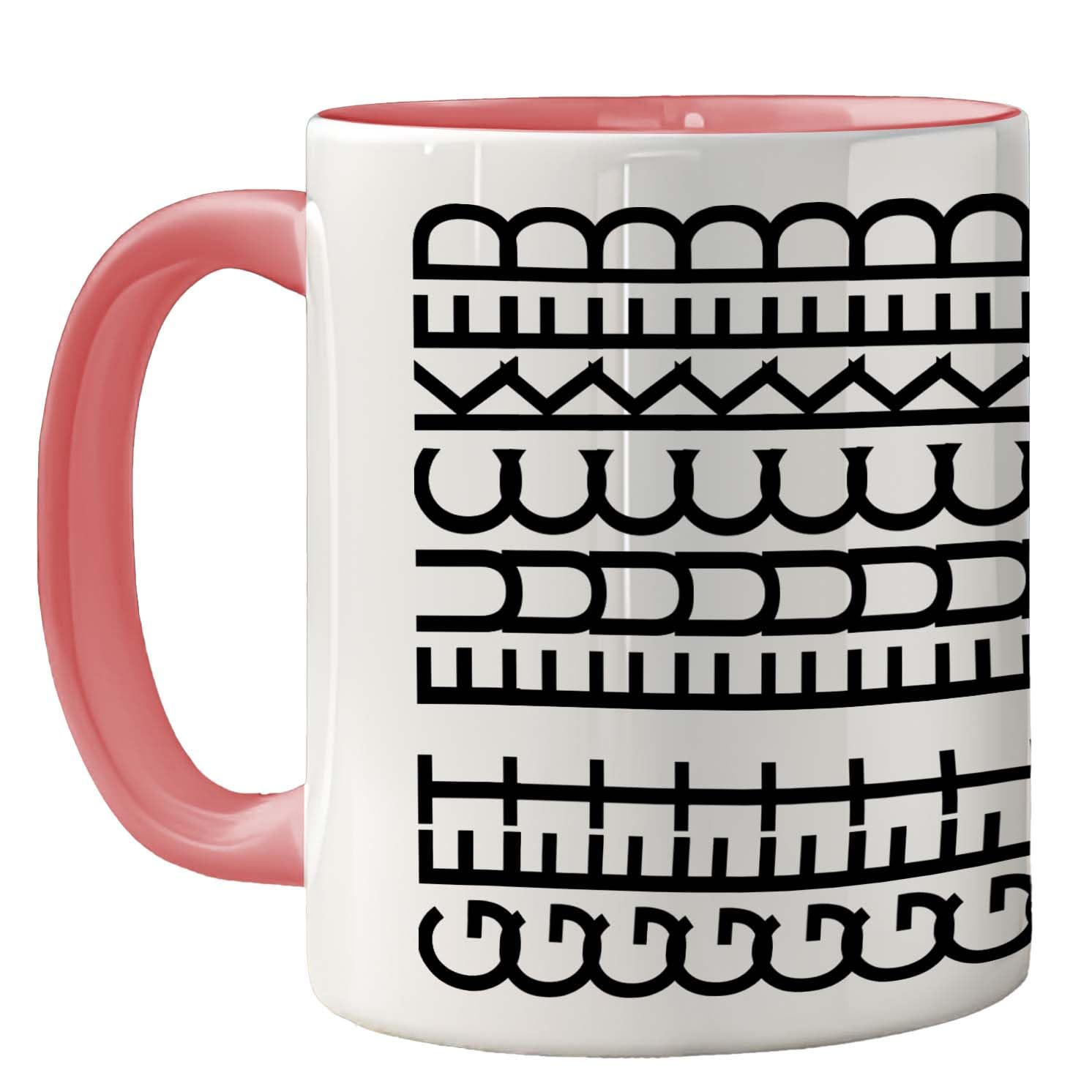 Funny Mug for Men Women - Get F*cked - Rude Sarcastic Slogan Gifts for Work Colleagues, Crude Fun Novelty Joke Gag Gift Humour Birthday Friends, 11oz Pink Ceramic Premium Mugs Cup