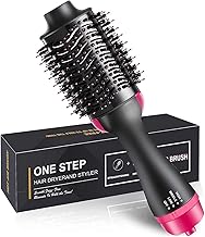 2V BROTHERS Hot Air Brush 3 in 1 One Step Hair Dryer and Styler Volumizer for Straightening, Curling, Salon Negative Ion Ceramic Blow Dryer Brush for All Hair Types Hot Air Blow Brush for Women