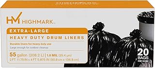 Highmark Trash Bags, 55 Gallons, Box Of 20, DP00664