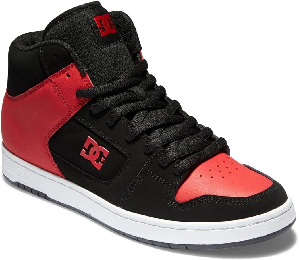 DC Shoes Manteca 4 HI Mens Casual Trainers in Black Red - 8 US