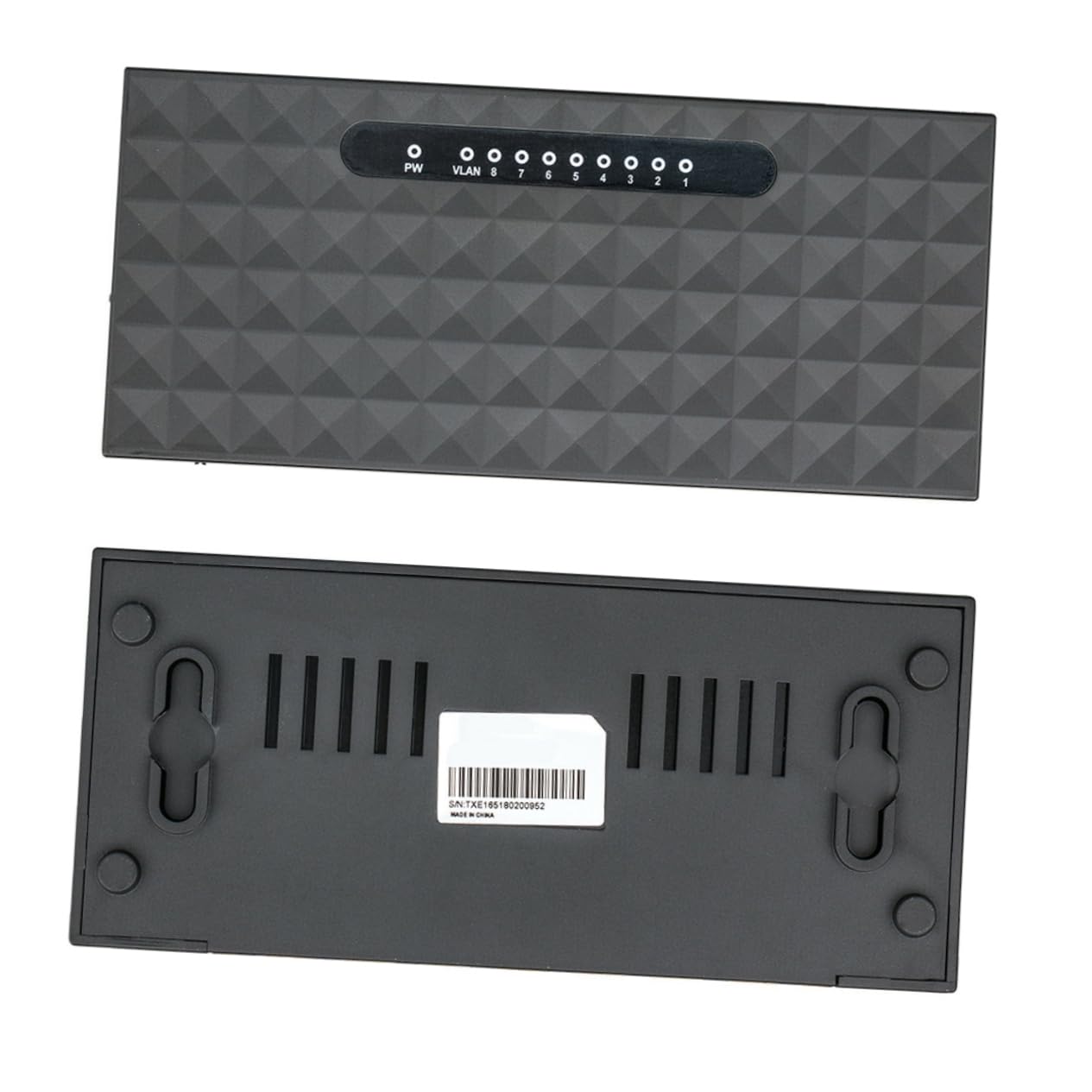 Uonlytech 1pc Port Ethernet Splitter Play Design for Compact and Portable Compatible No Settings Required