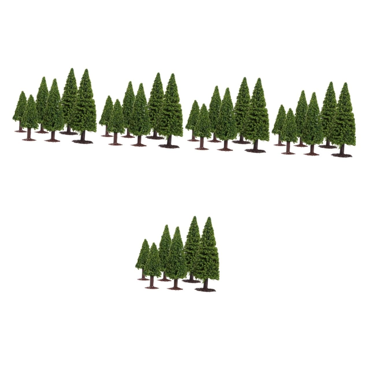 TEHAUX 30piezas Árboles Artificiales De para Dioramas Escenografía y Modelismo De Variedad para Paisajismo y De Juguete