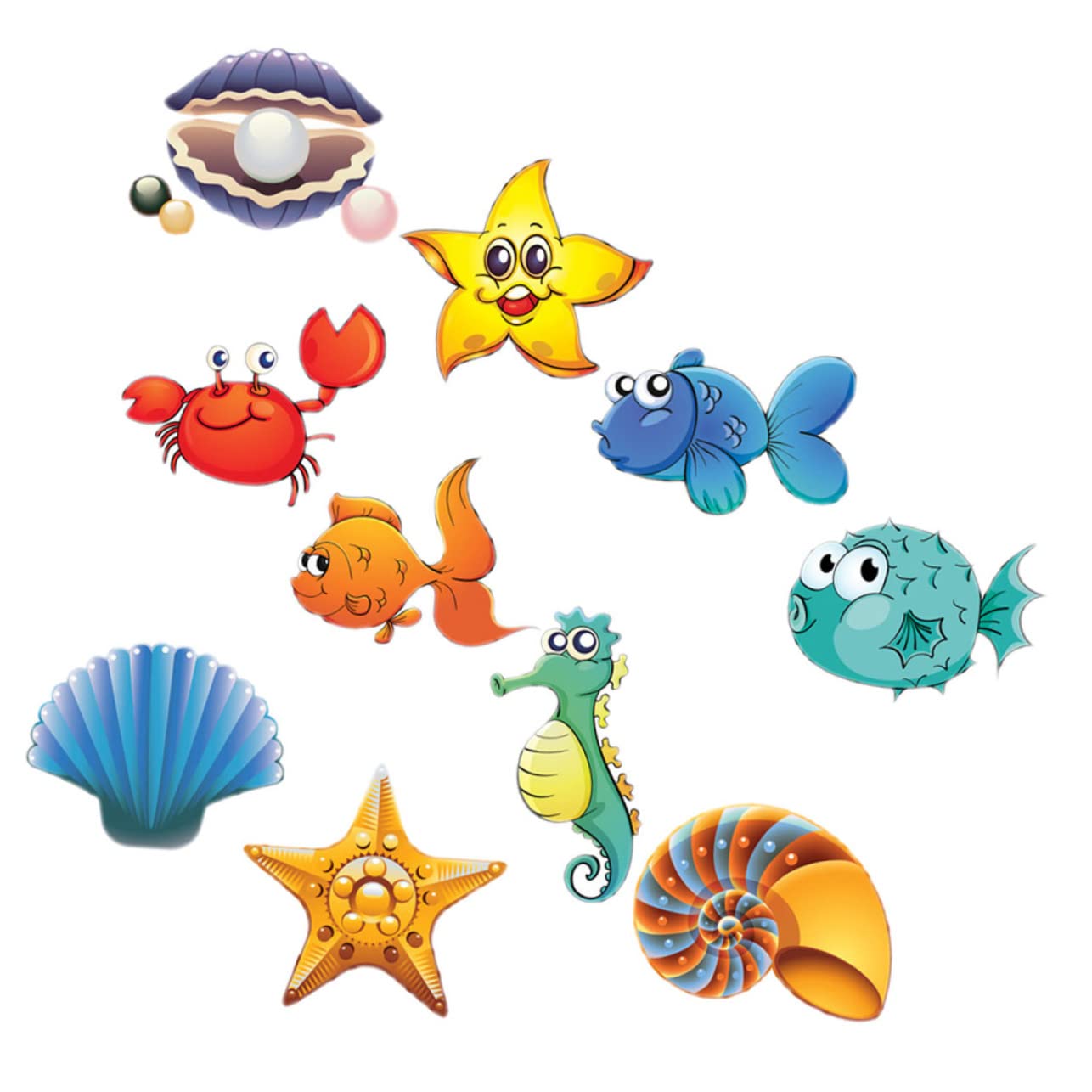 Alipis 2 Juegos Baño Pegatinas Antideslizantes Etiqueta De La Pared De Animales Marinos Hilos De Bañera Olfateando Animales Marinos Fideos Niño De Polivinilo Dibujos Animados