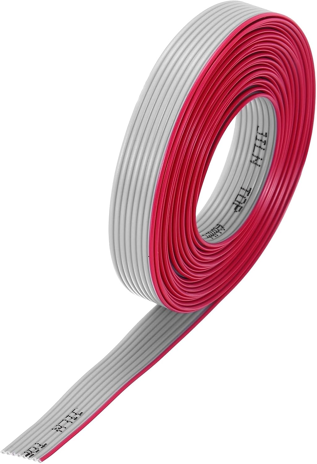Плоский кабель QUARKZMAN 28AWG IDC длиной 3 м/9,8 фута, шаг контактов 1,27 мм, 8 контактов, серый, для подключения JTAG/ISP.