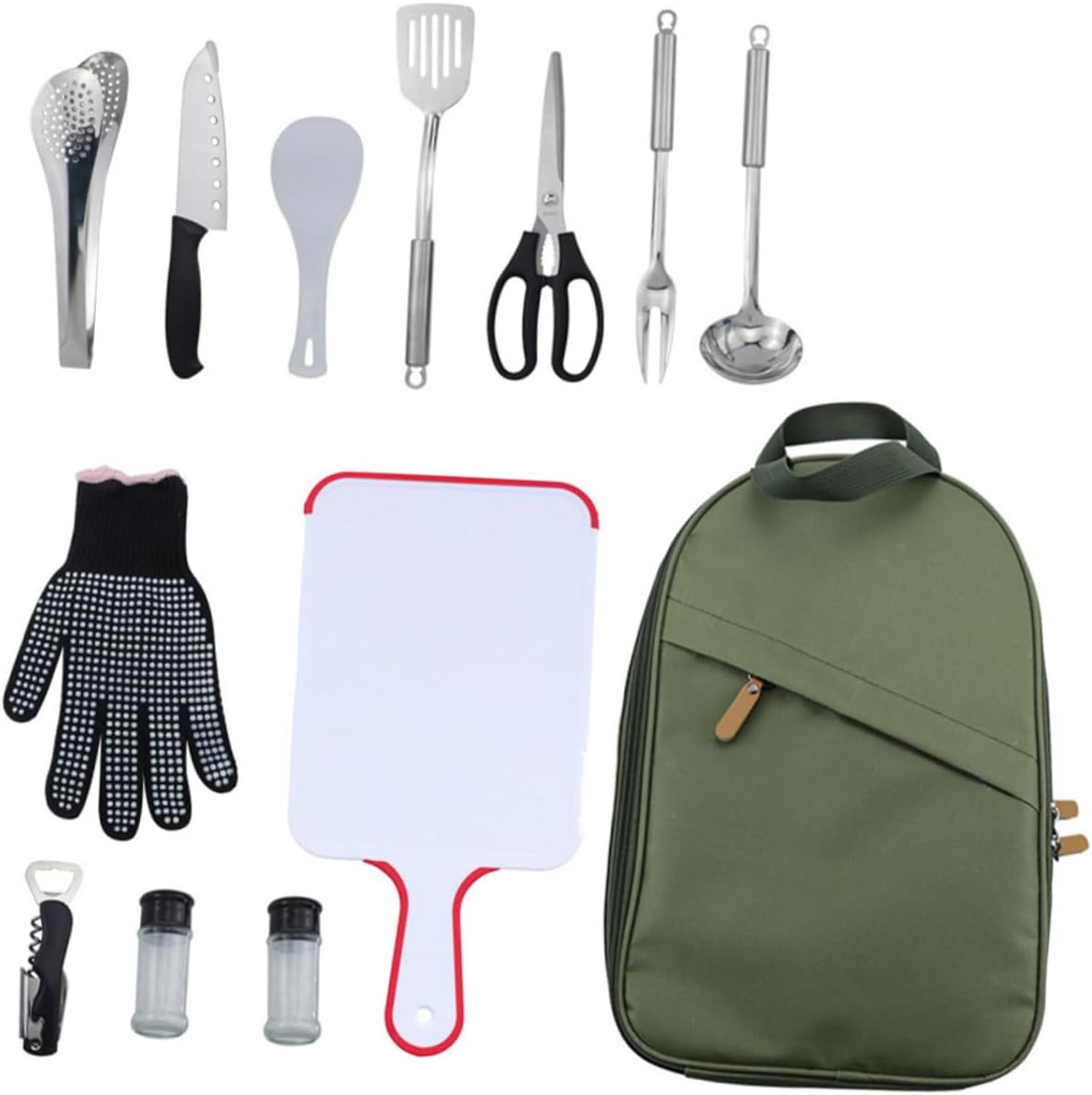 Professional Camping Cooking Utensils Set Storage Bag Portable Cutlery for Outdoor Camping Picnic Bbq