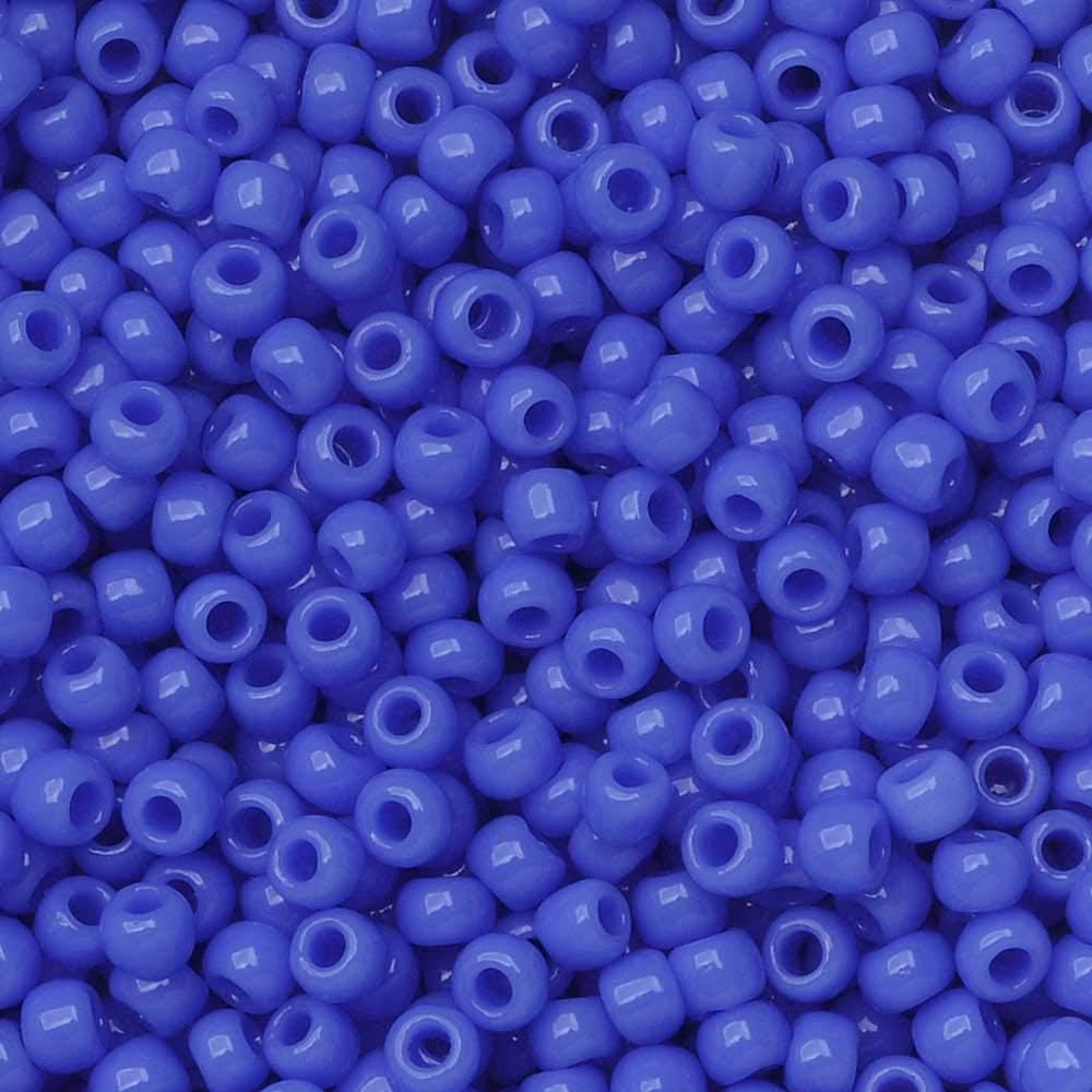 Toho Round Seed Beads Size 11/0, 48L Opaque Periwinkle 2.5" Tube, Apprx. 8-9g, Imported 2.2mm Japanese Seed Beads for Jewellery Making, Beading, Embroidery, Art and Craft …